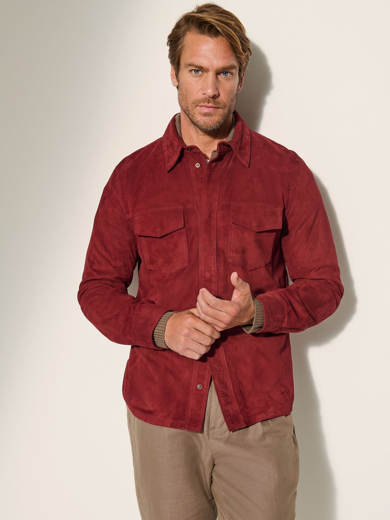 Noah Suede Leather Shirt Jacket - Image 5