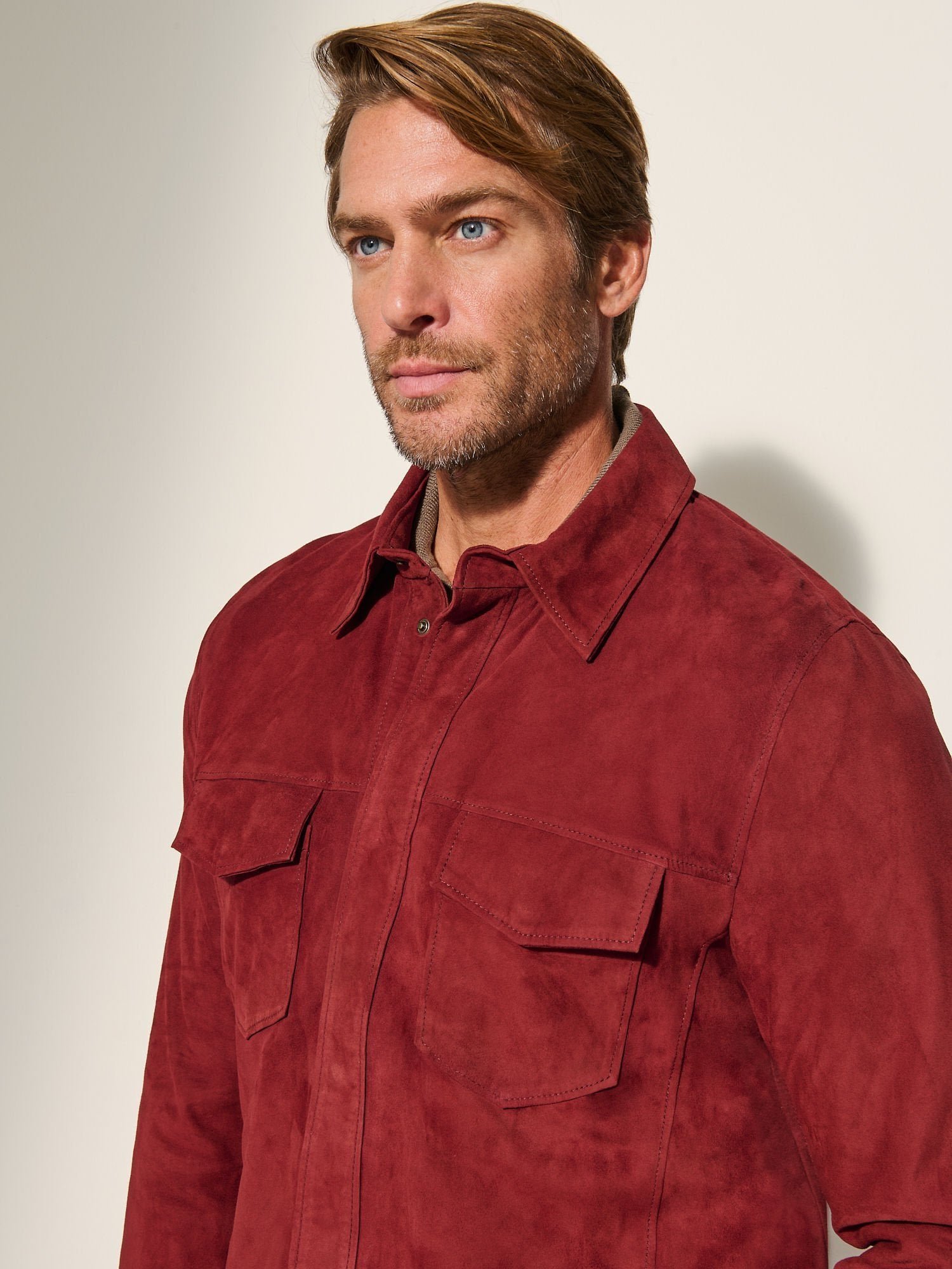 Noah Suede Leather Shirt Jacket - Image 8