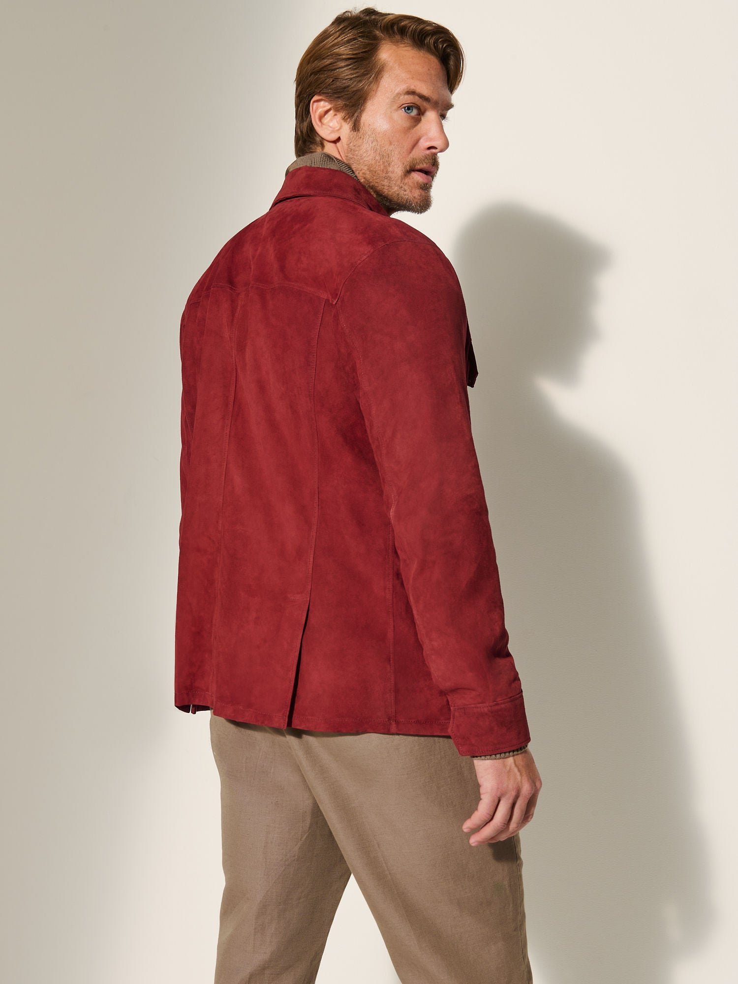 Noah Suede Leather Shirt Jacket - Image 7