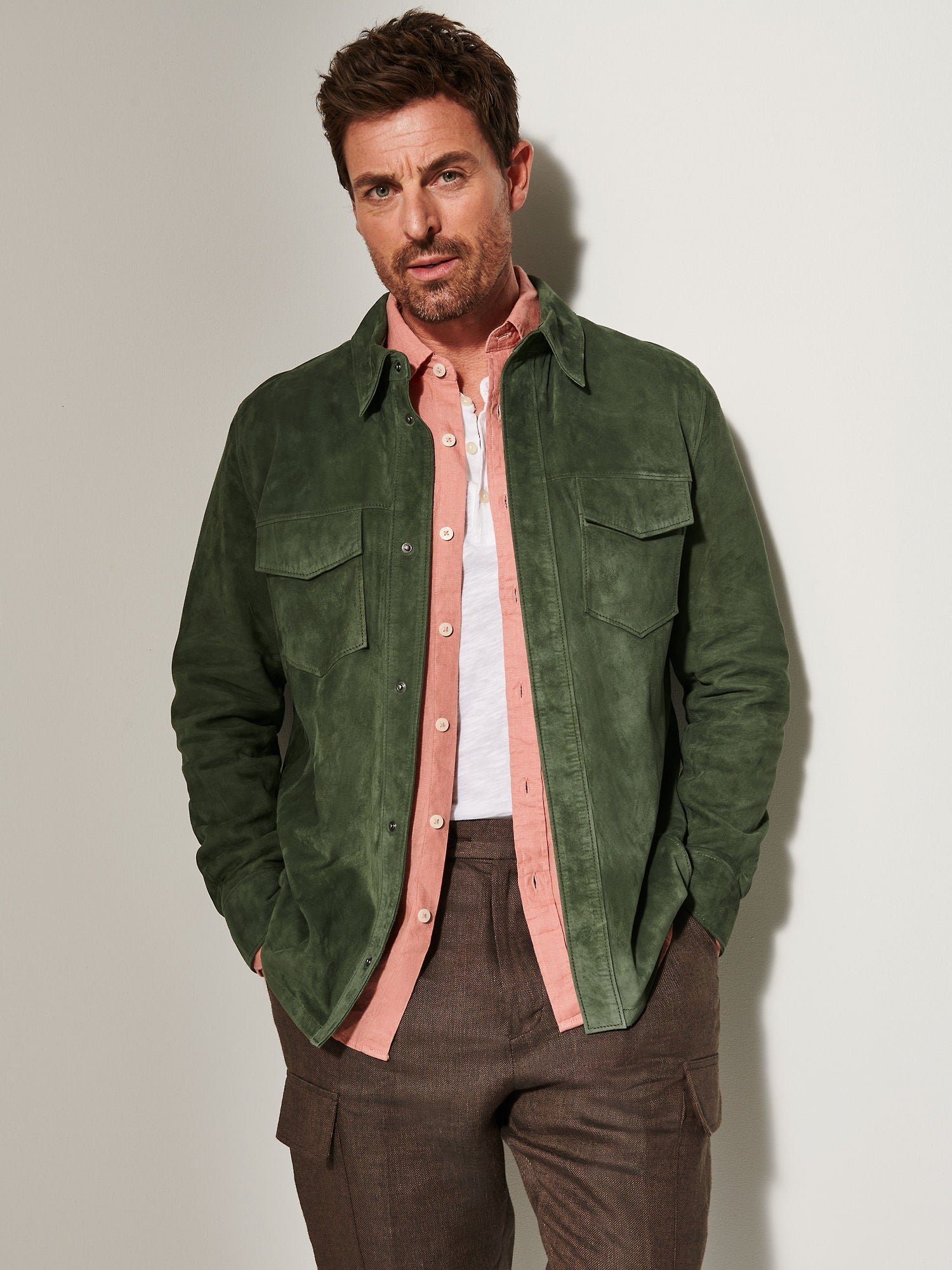 Noah Suede Leather Shirt Jacket - Image 11