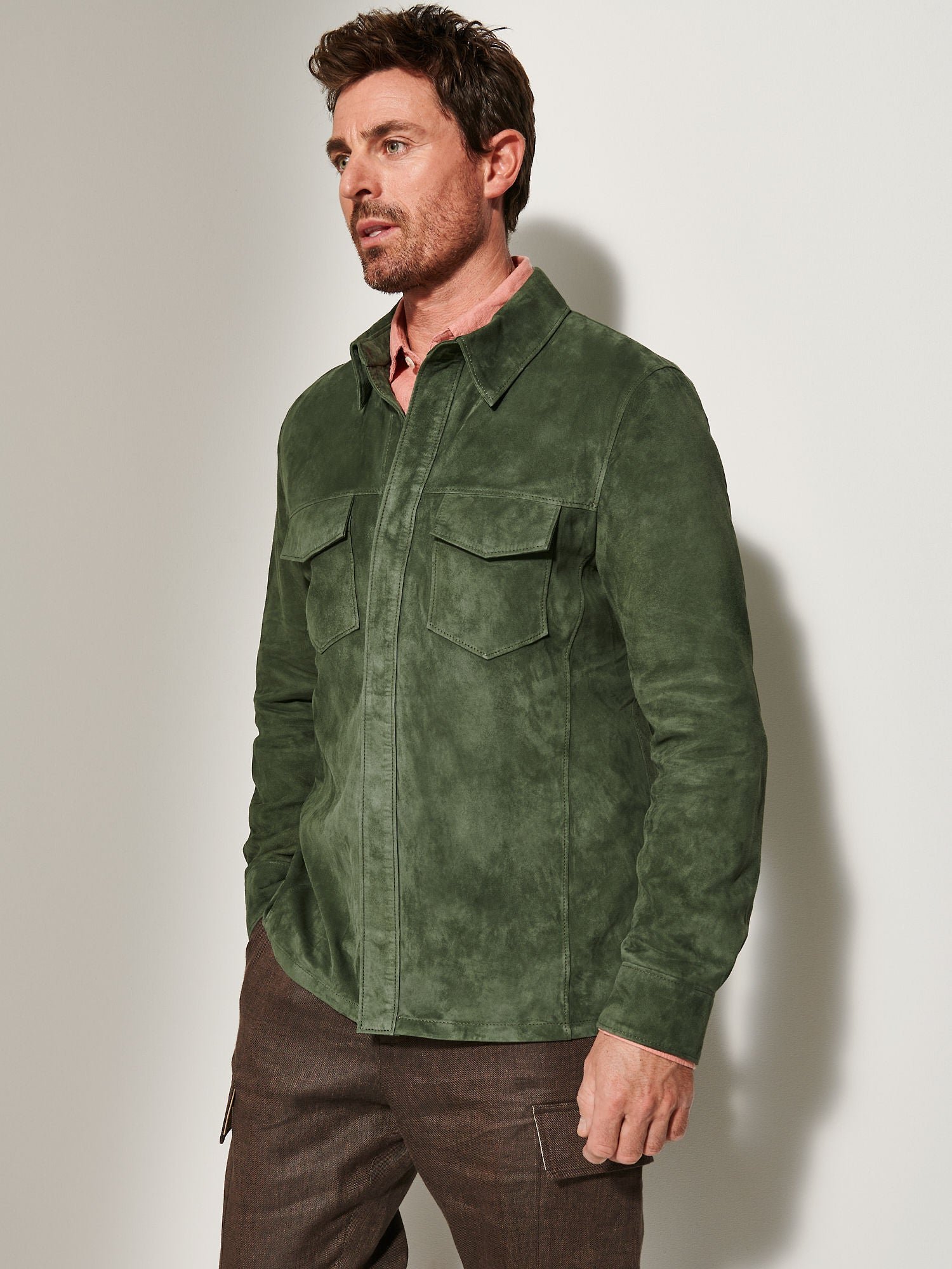 Noah Suede Leather Shirt Jacket - Image 2