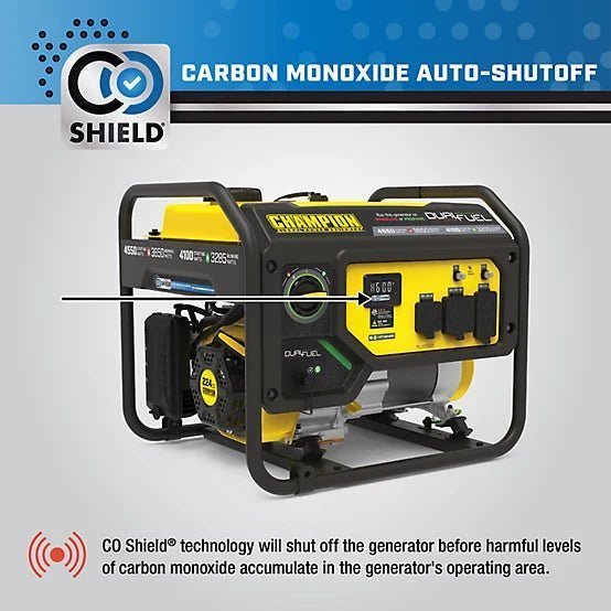 New!Champion Power Equipment 4550-Watt Dual Fuel RV Ready Portable Generator with CO Shield, 200970 - Image 5