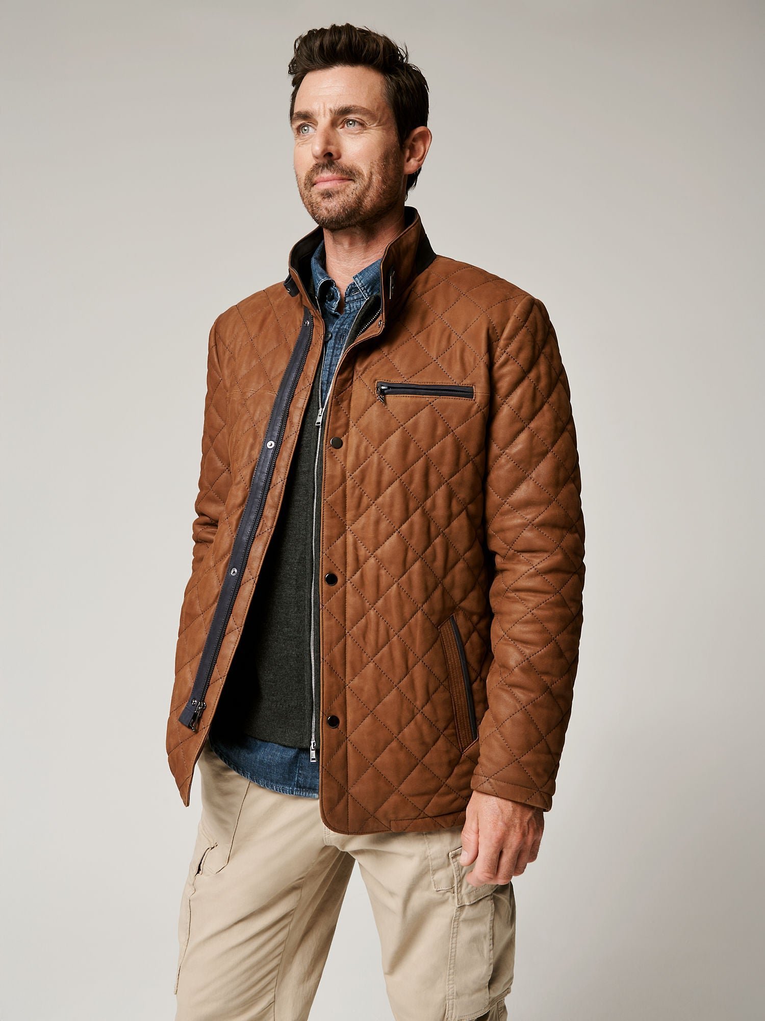 Christopher Quilted Leather Jacket - Image 5