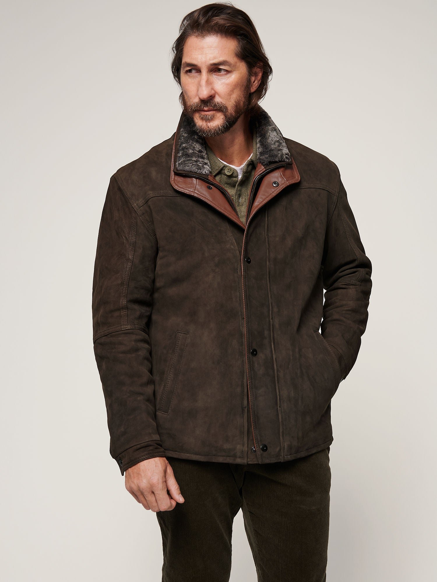 James Buffed Leather Jacket - Image 6
