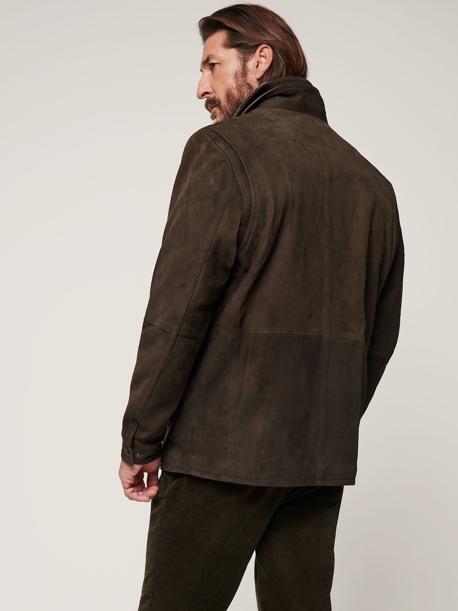 James Buffed Leather Jacket - Image 7