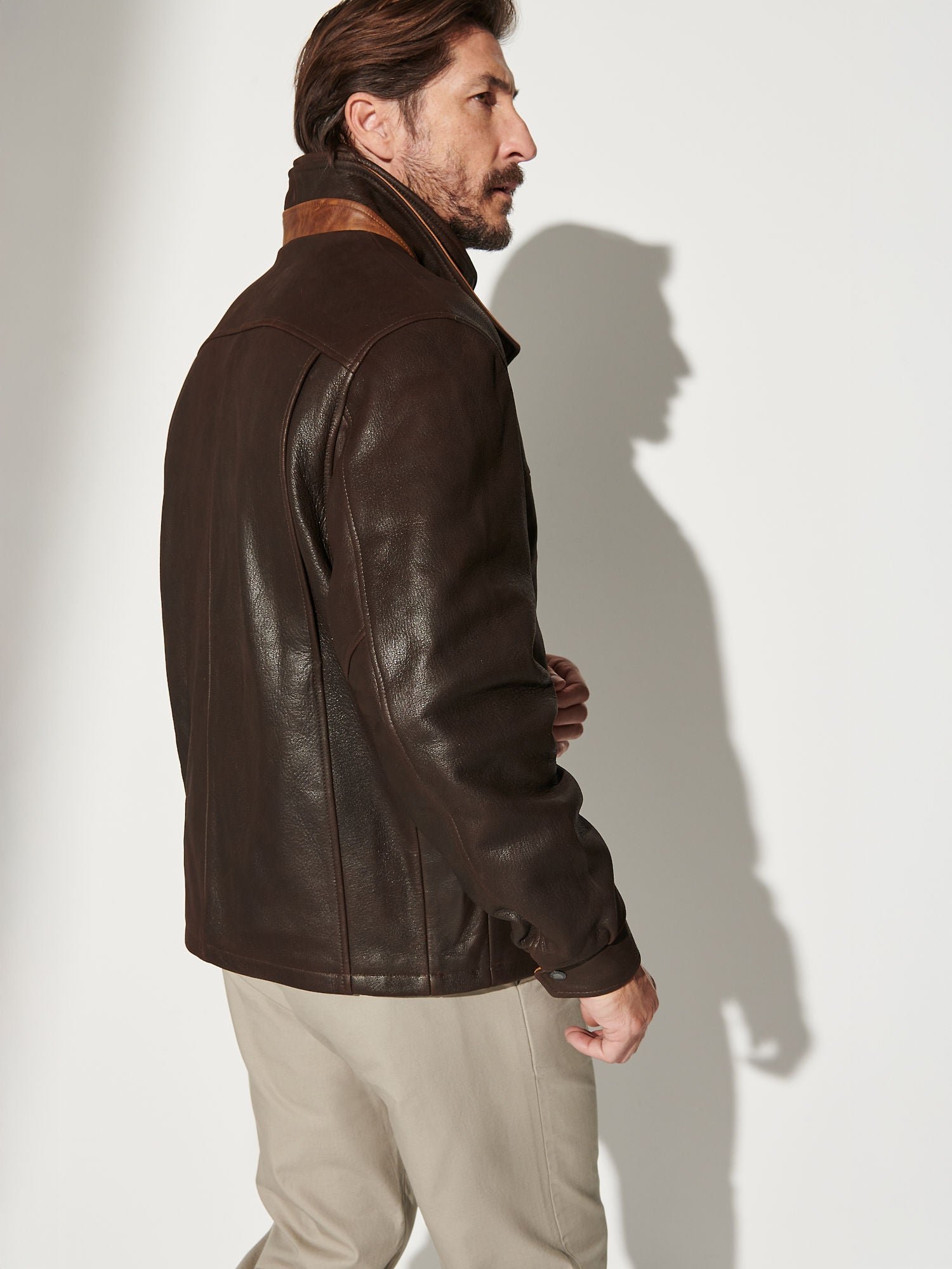 Romano Leather Jacket - Image 4
