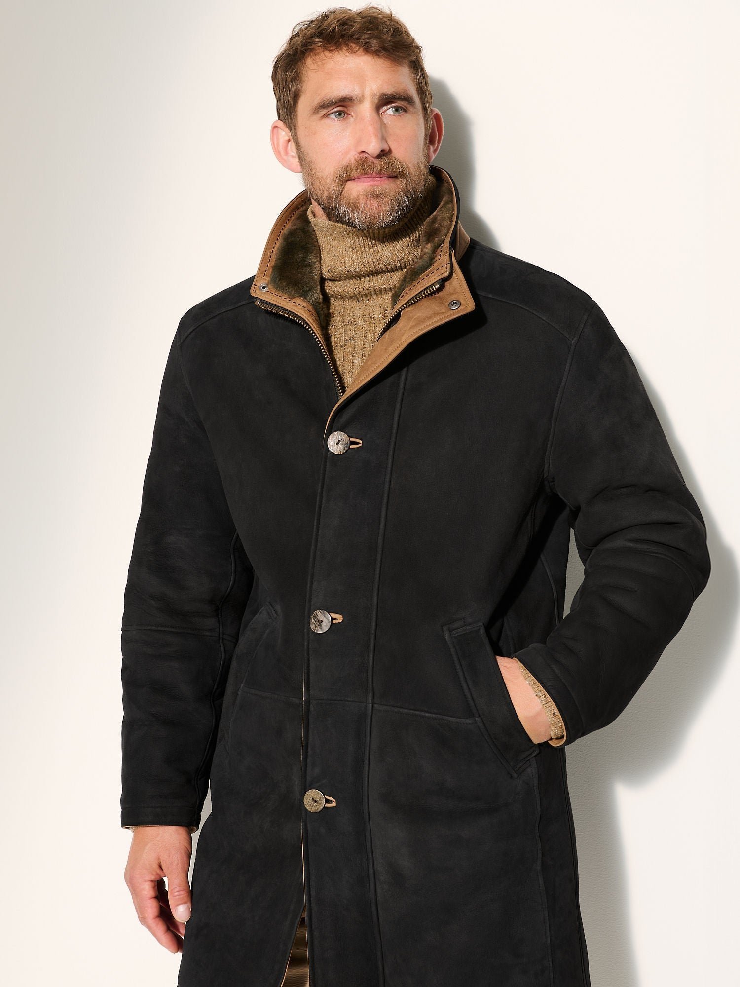 McKinley Black Sheepskin Coat