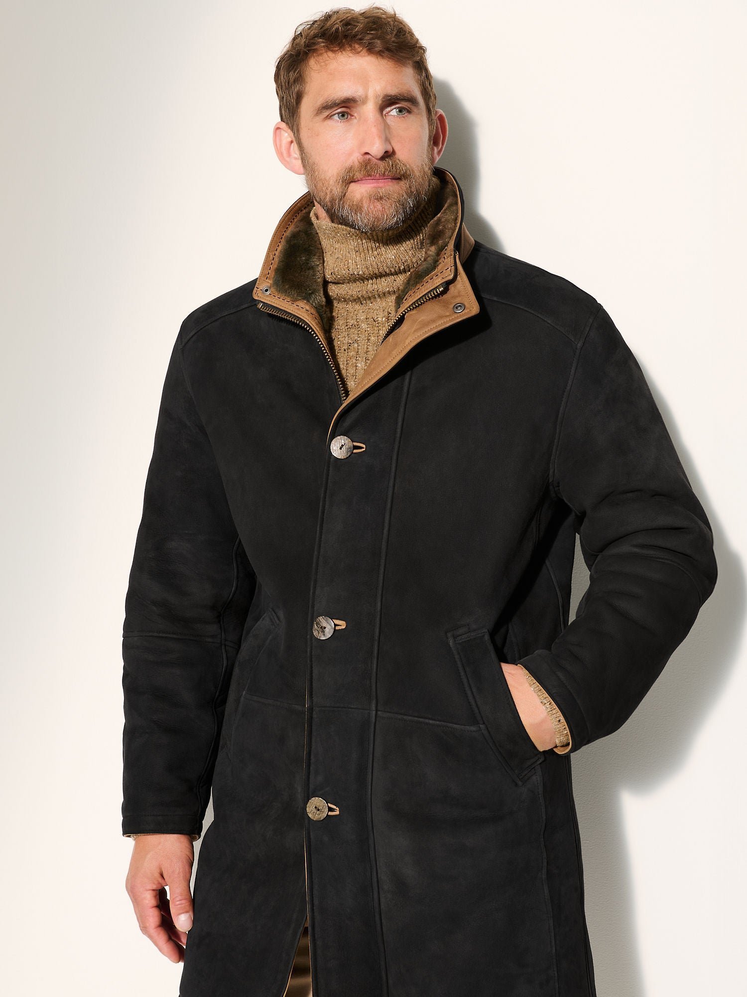 McKinley Black Sheepskin Coat