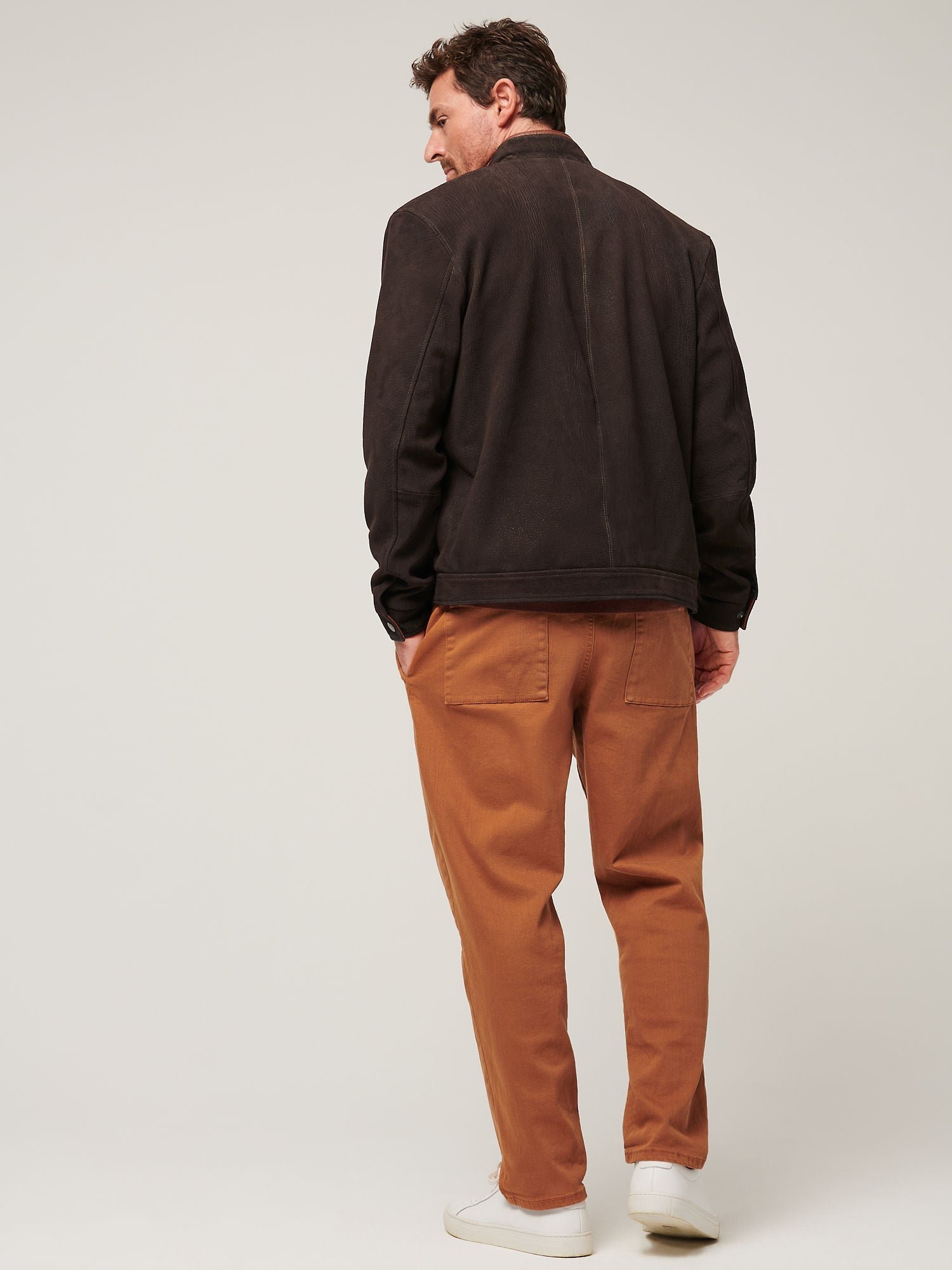 Zachary Distressed Leather Jacket - Image 4