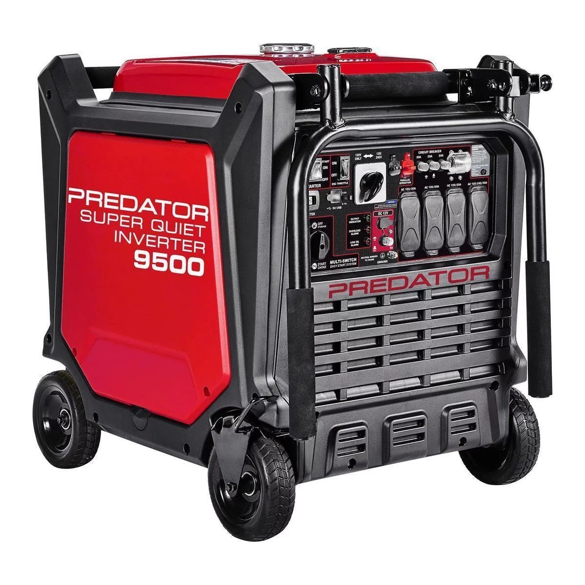 Predator Super Quiet Inverter 9500 Watt Generator with Co Secure Technology