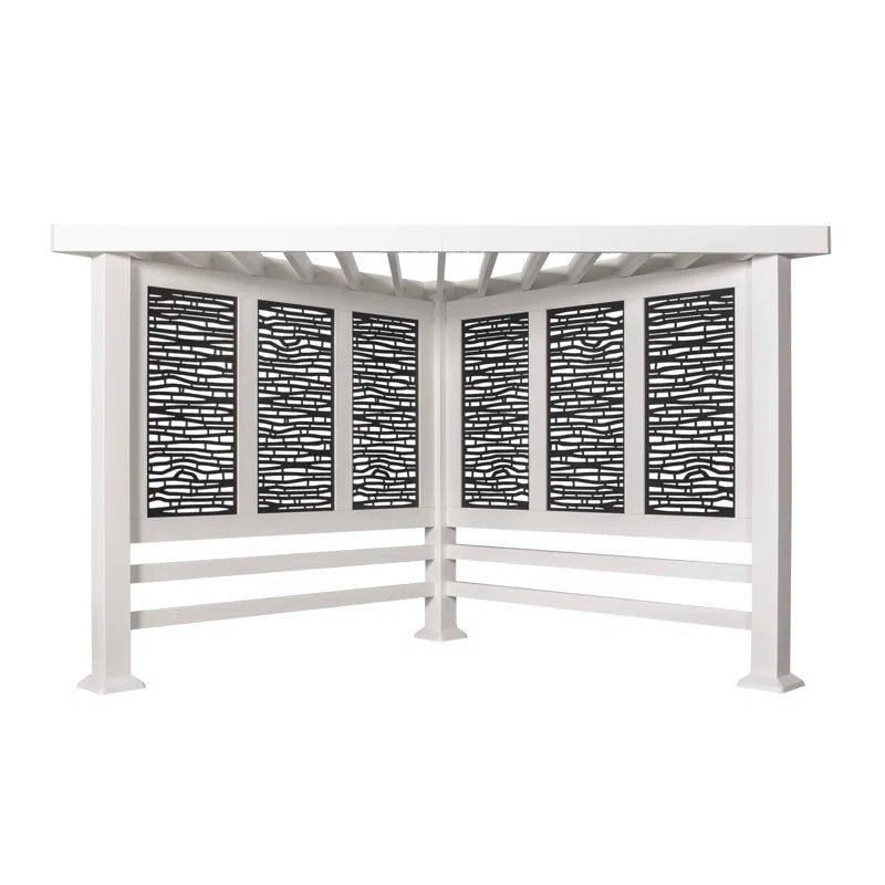 Richmond Modern Metal Steel Pergola with Canopy