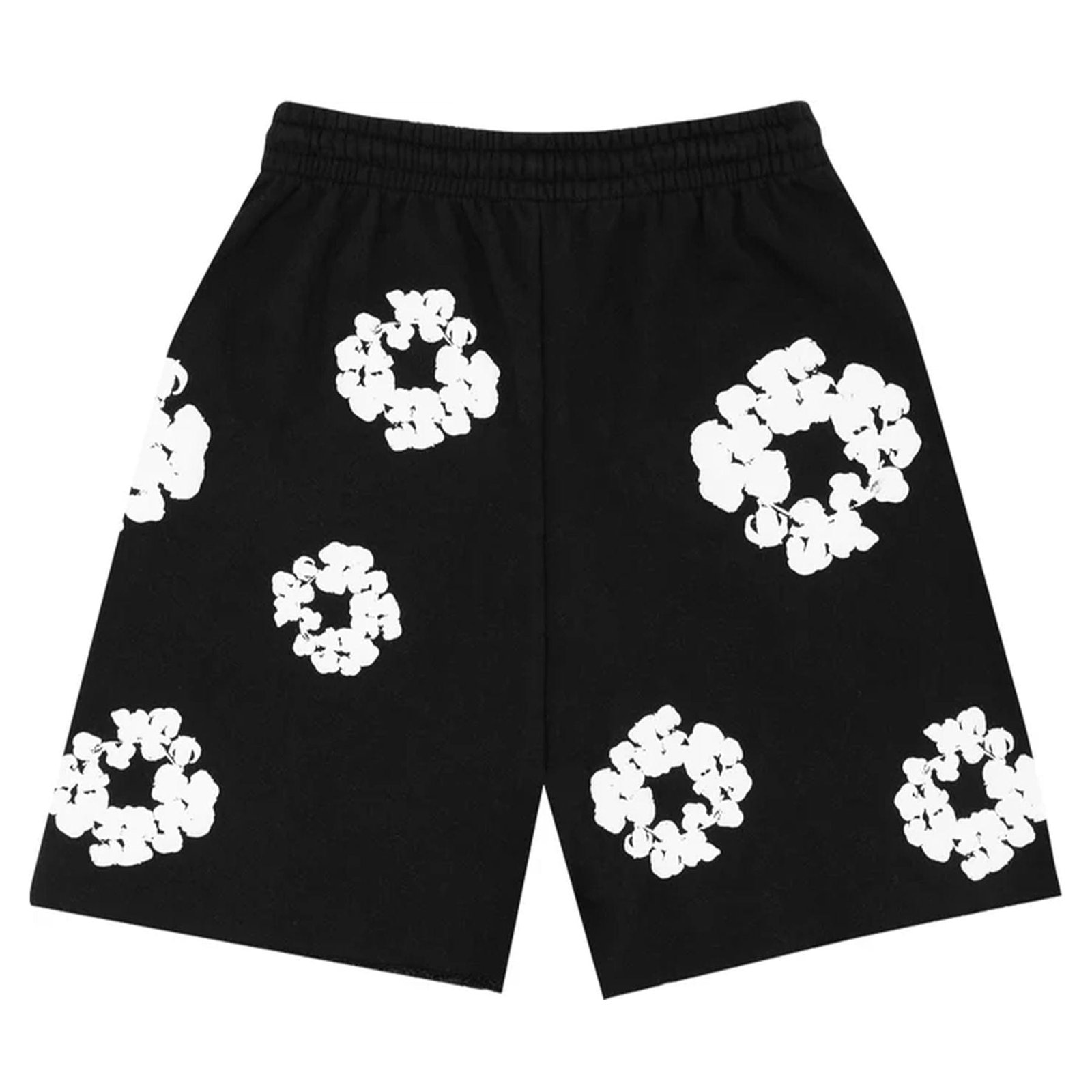 Denim Tears The Cotton Wreath Shorts ‘Black’ - Image 2