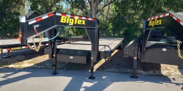 Big Tex 14GN 40′ Gooseneck Trailer – Tandem Axle, Mega Ramps, Black Steel Deck - Image 2