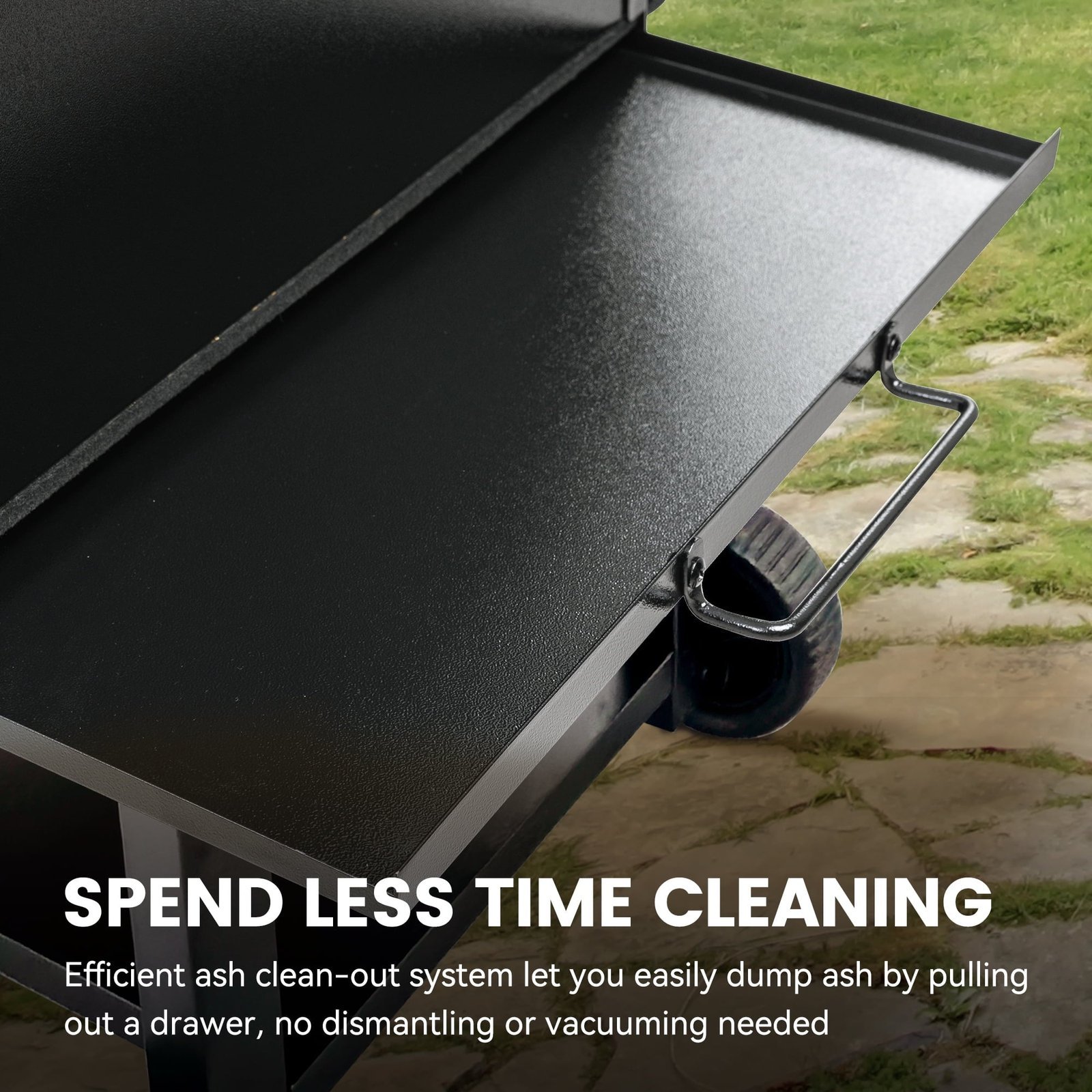 Z GRILLS Powerhouse 1056 sq.in Black Pellet Grill & Smoker 10002B with PID Controller, Foldable Front Shelf and Rain Cover - Image 6