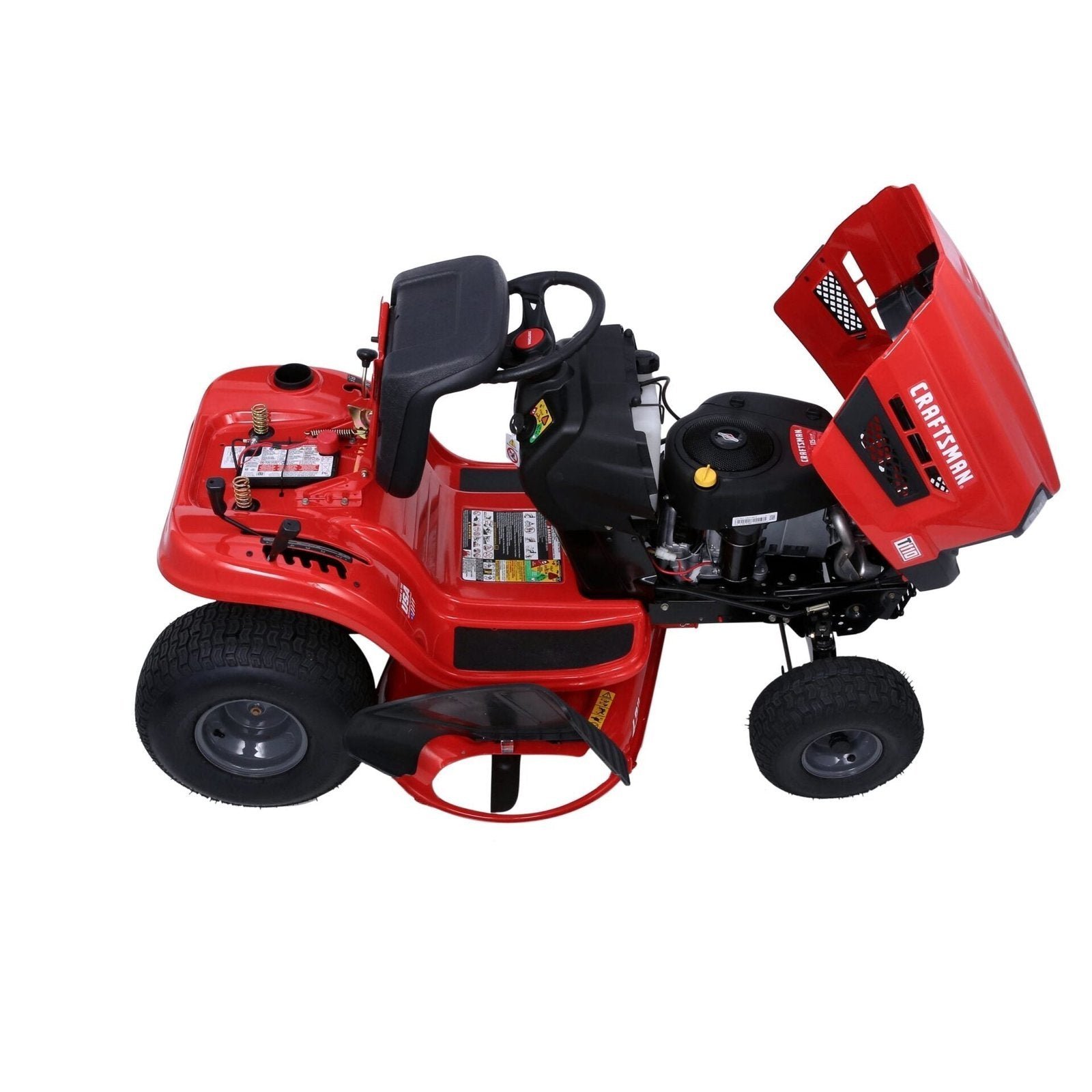 CRAFTSMAN Riding Lawn Mower with Snow Plow - Image 7