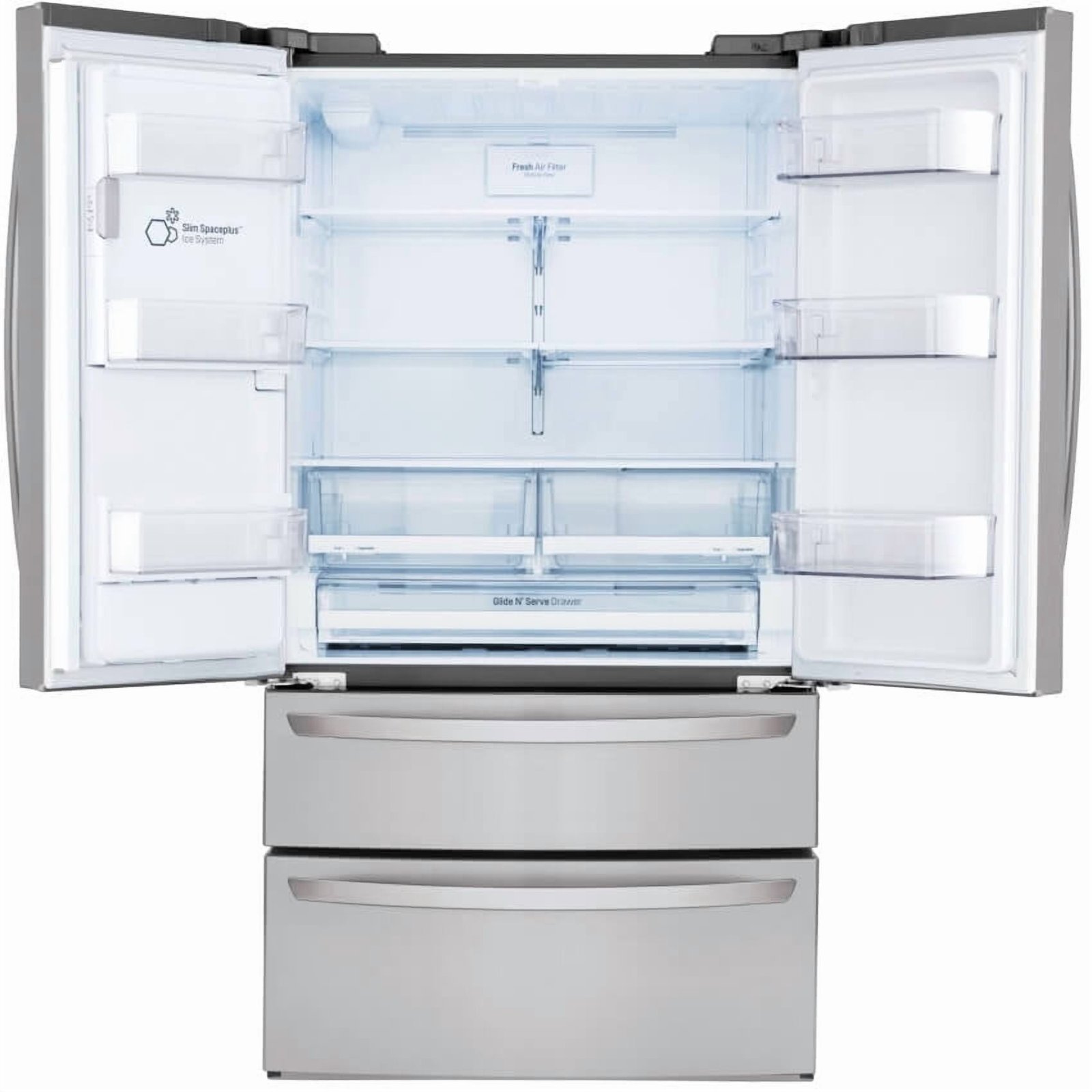 LG 28 Cu. ft. Smart Wi-Fi Enabled French Door Refrigerator, Stainless Steel (LMXS28626S) - Image 5