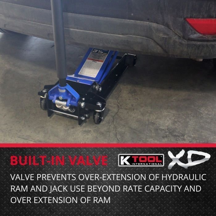 K Tool Heavy-Duty Low-Profile 3.33 Ton Floor Jack - Image 5