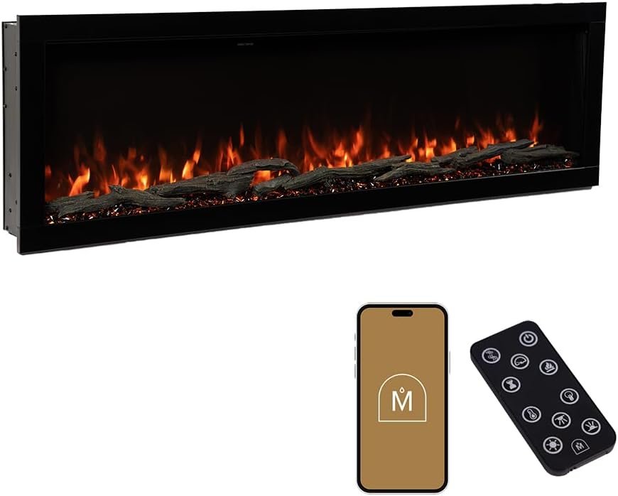 Modern Ember Highmark 60-Inch Smart Linear Electric Fireplace, WiFi & 10-Color Flames - Image 47