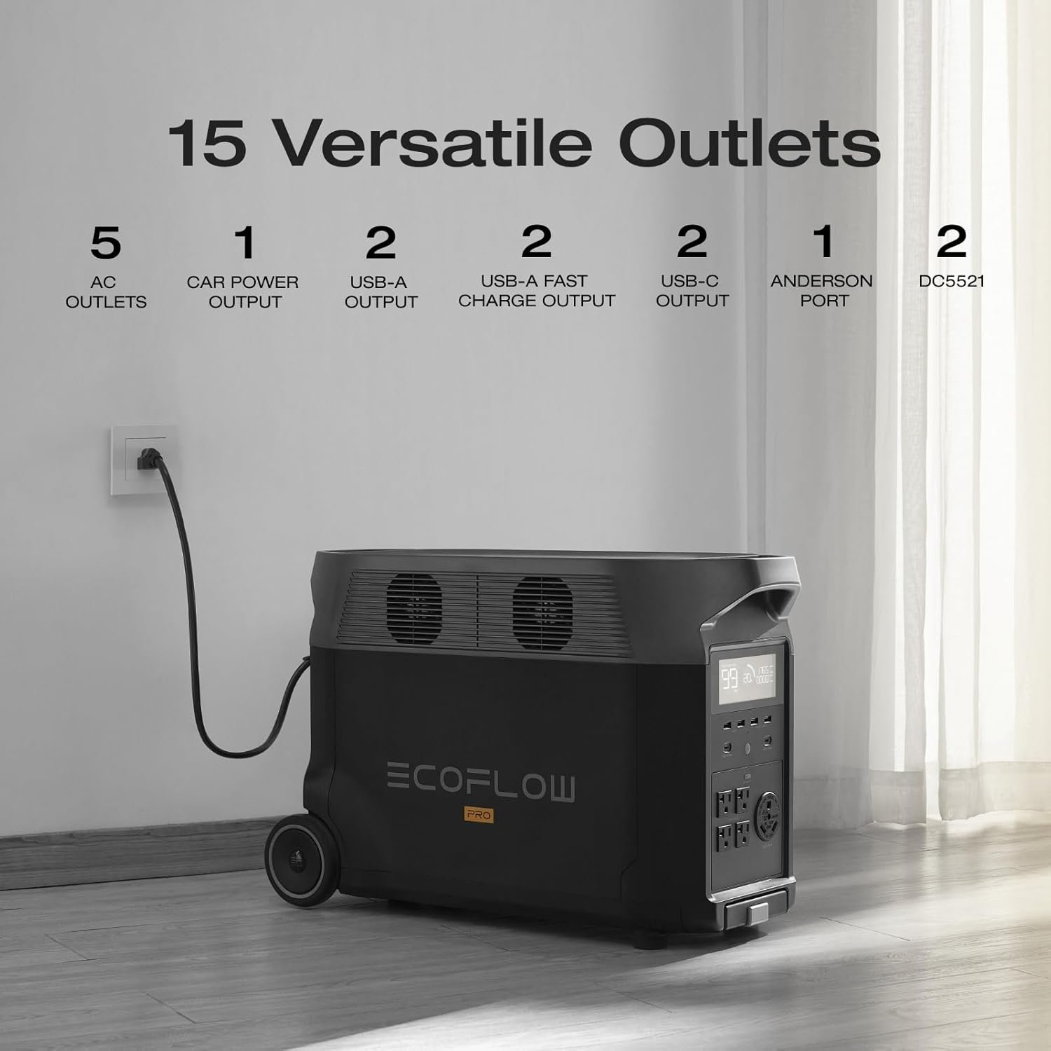 EF ECOFLOW DELTA Pro 3600Wh Portable Power Station – 3600W LiFePO4 - Image 23