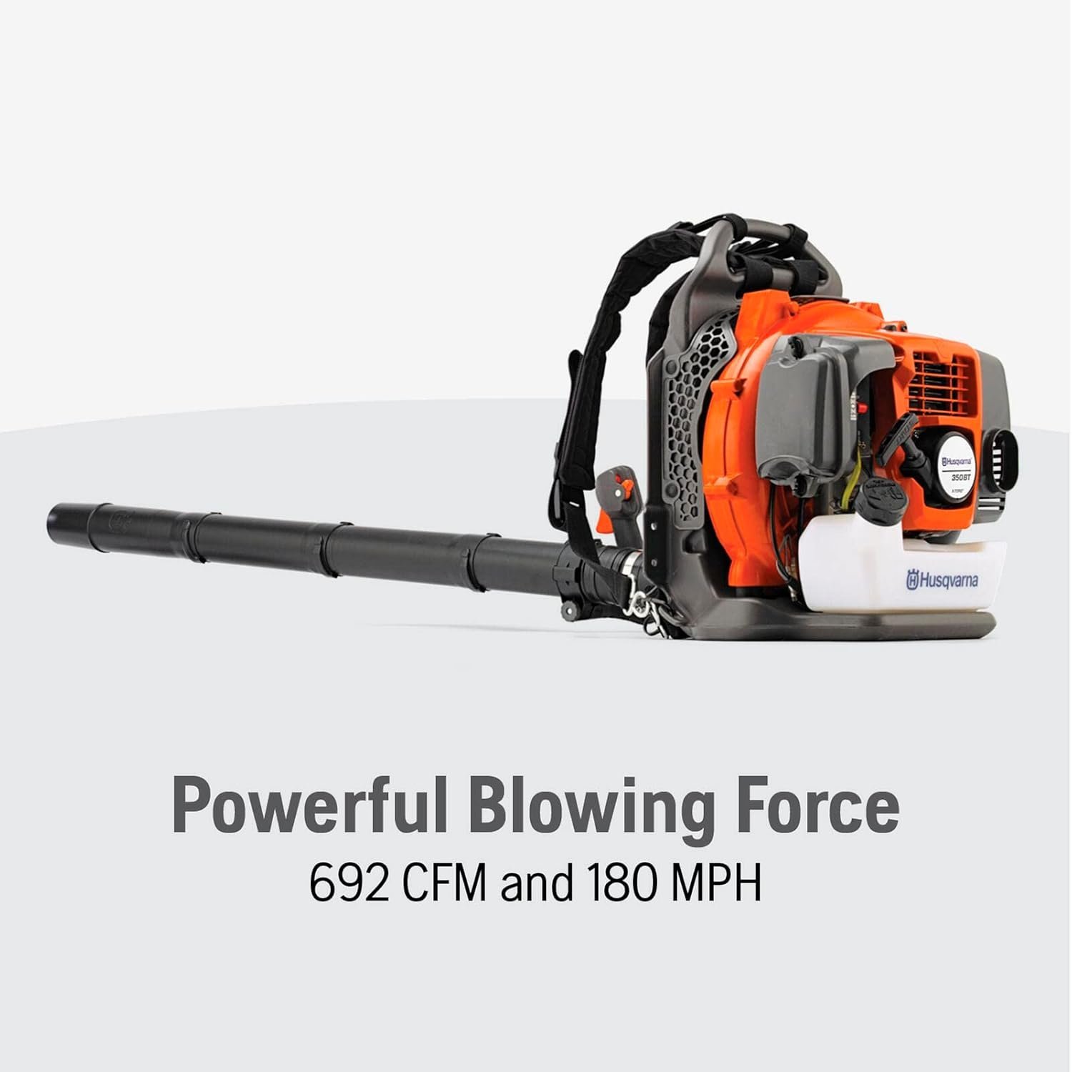 Husqvarna 350BT Gas Backpack Leaf Blower 50.2cc, 692 CFM, 180 MPH - Image 4