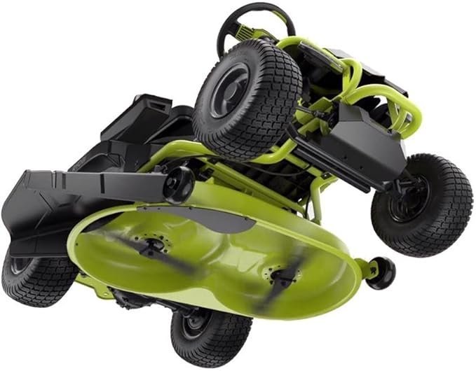 Ryobi 38 inches 100 Ah Battery Electric Rear Engine Riding Lawn Mower Model#: RY48111 - Image 4