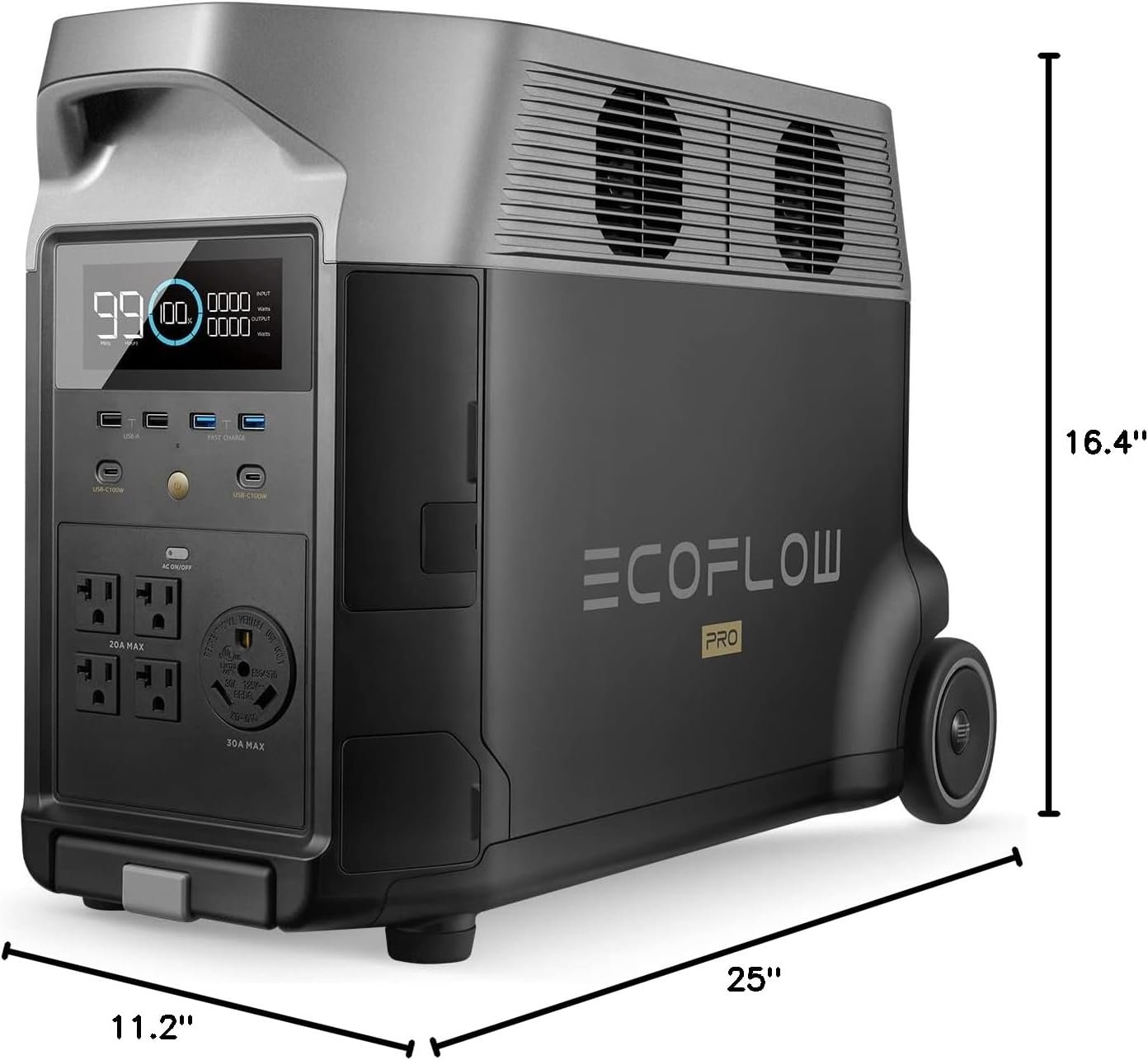 EF ECOFLOW DELTA Pro 3600Wh Portable Power Station – 3600W LiFePO4 - Image 25