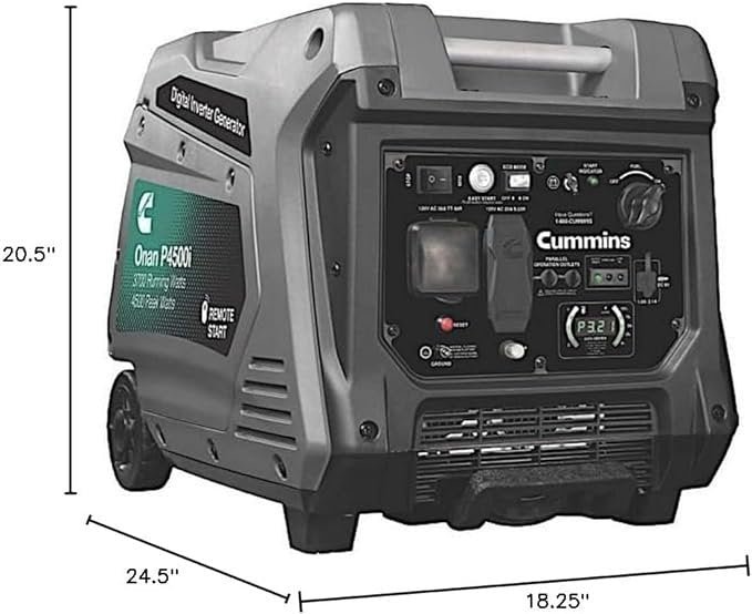 Cummins Onan P4500I Portable Inverter Generator - Image 2