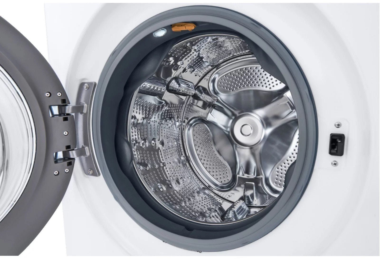 LG – 5.0 Cu. Ft. High-Efficiency Stackable Smart Front Load Washer with Steam and Built-In Intelligence – White - Image 9