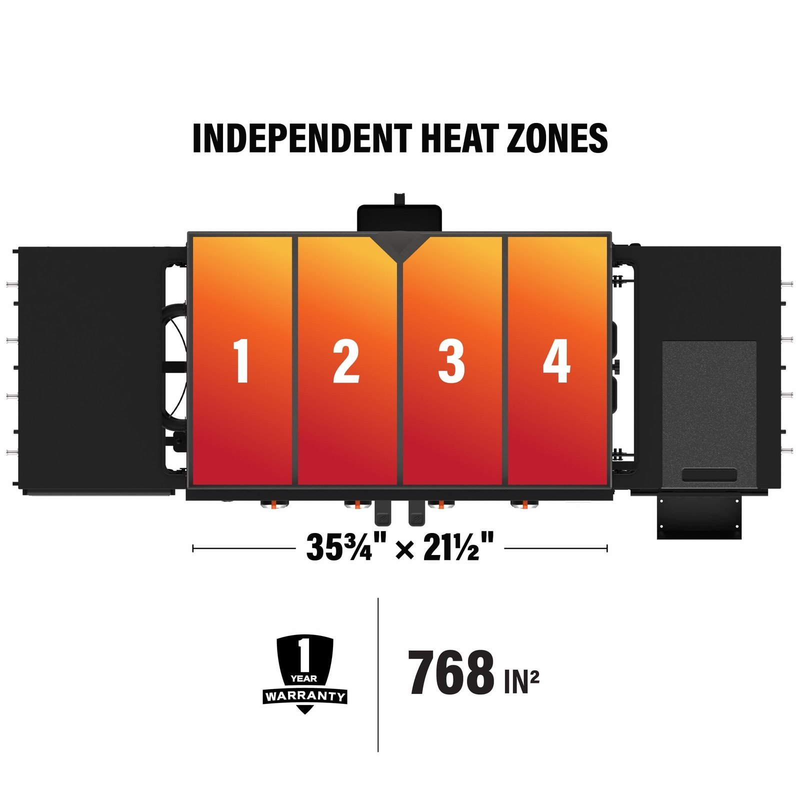Blackstone Original Outdoor Griddle, 4-Burner 36″ Propane Flat Top Grill with Hood, Black - Image 4