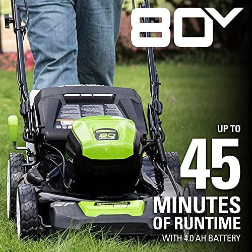 Greenworks Pro 80V 21-Inch Brushless Self-Propelled Lawn Mower, 4Ah Battery Included MO80L410 - Image 4