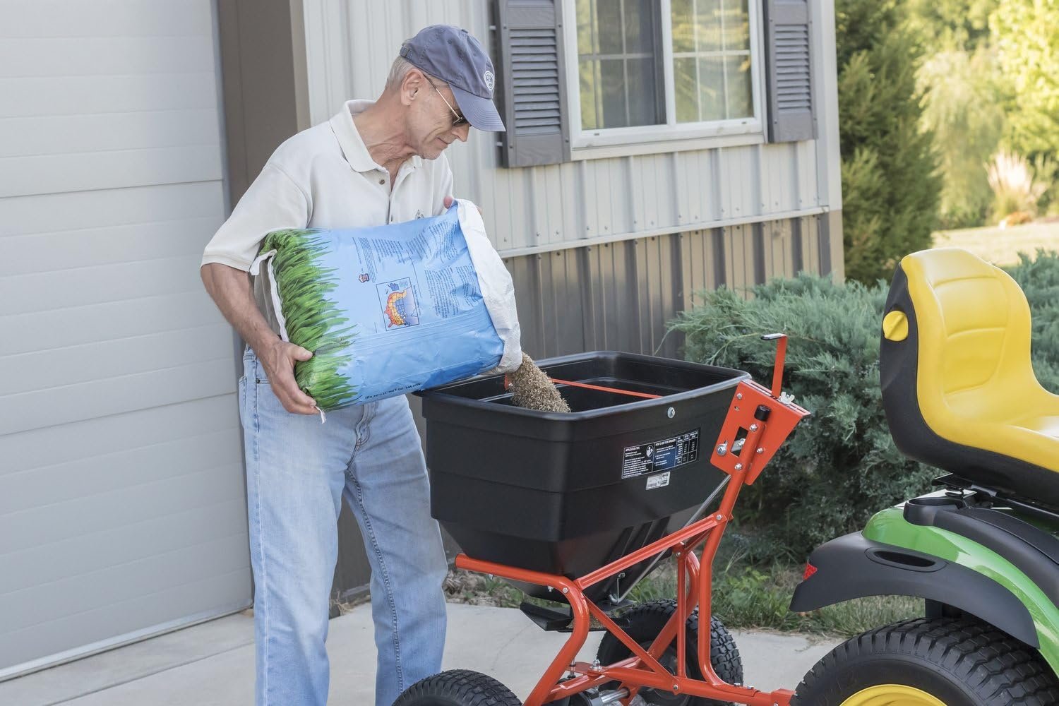 Agri-Fab 45-0543 Tow-Behind 100 lb Lawn & Garden Spiker Seeder Spreader - Image 49
