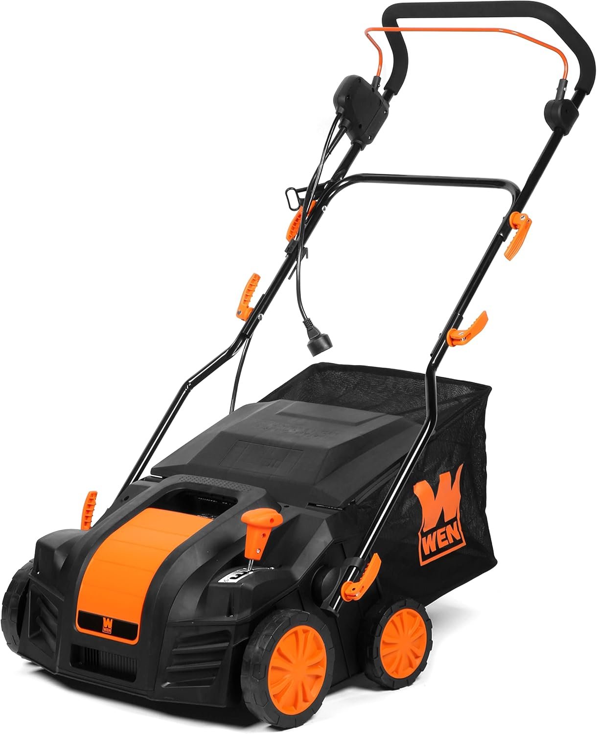 WEN DT1516 16 in. 15A Electric Dethatcher and Scarifier with Collection Bag