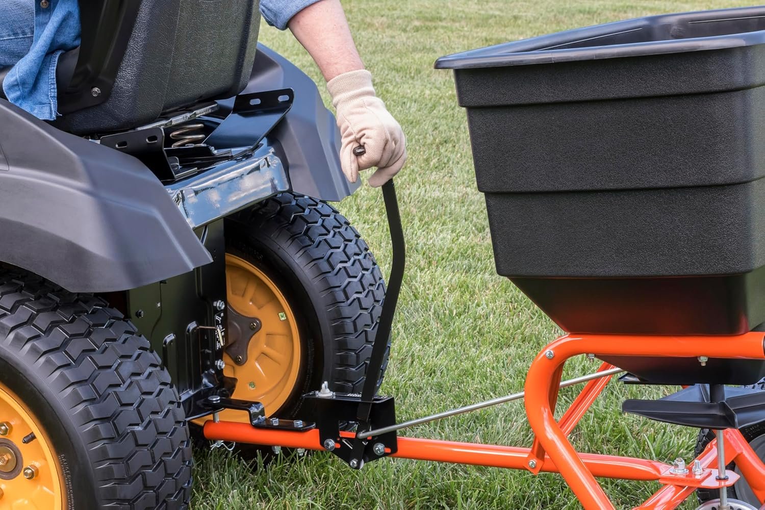 Agri-Fab 45-0543 Tow-Behind 100 lb Lawn & Garden Spiker Seeder Spreader - Image 15