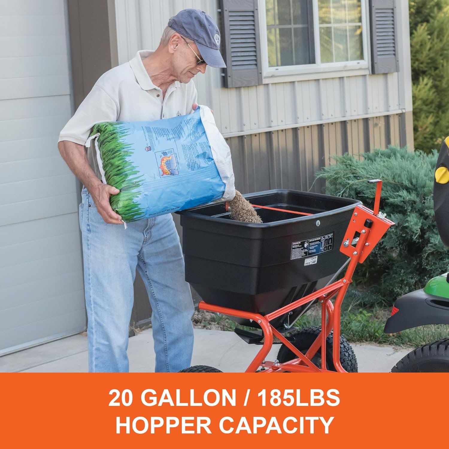 Agri-Fab 45-0543 Tow-Behind 100 lb Lawn & Garden Spiker Seeder Spreader - Image 46