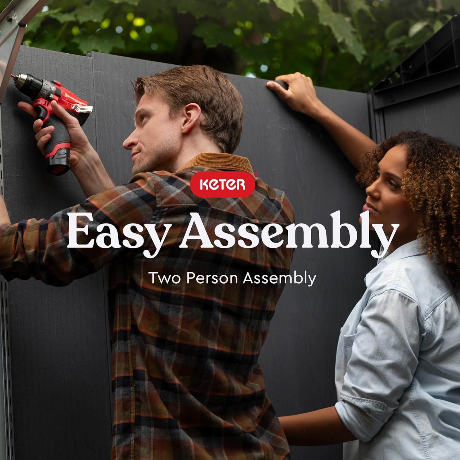 Keter Manor 4×6 Resin Outdoor Storage Shed Kit-Perfect to Store Patio Furniture, Garden Tools Bike Accessories, Beach Chairs and Lawn Mower, Grey & White - Image 10