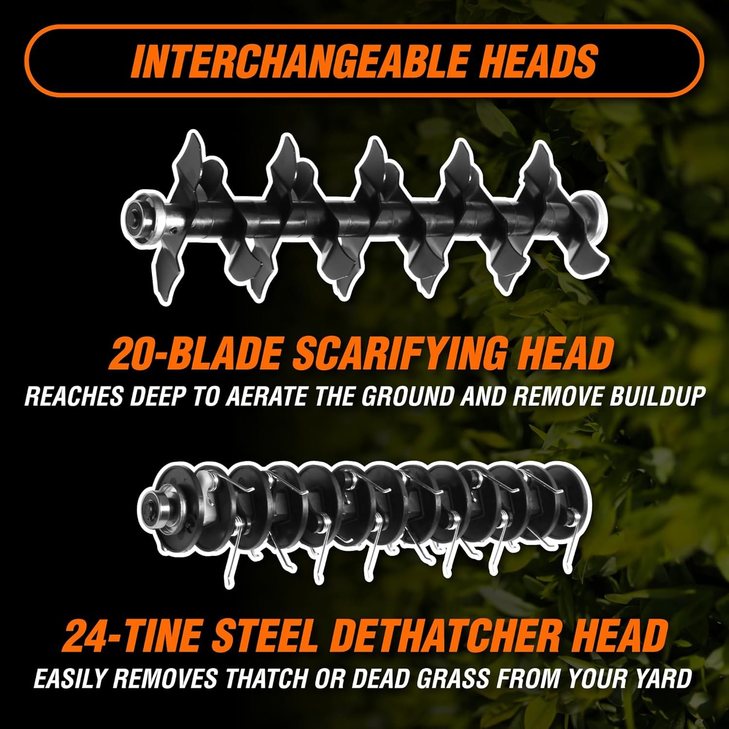 WEN DT1516 16 in. 15A Electric Dethatcher and Scarifier with Collection Bag - Image 6