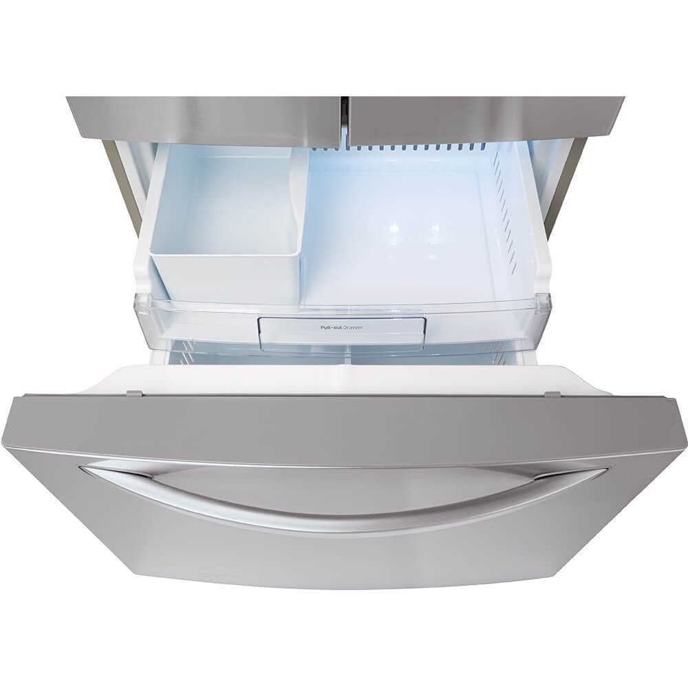 LG LFDS22520S 22 Cu. Ft. Stainless French Door Refrigerator - Image 4