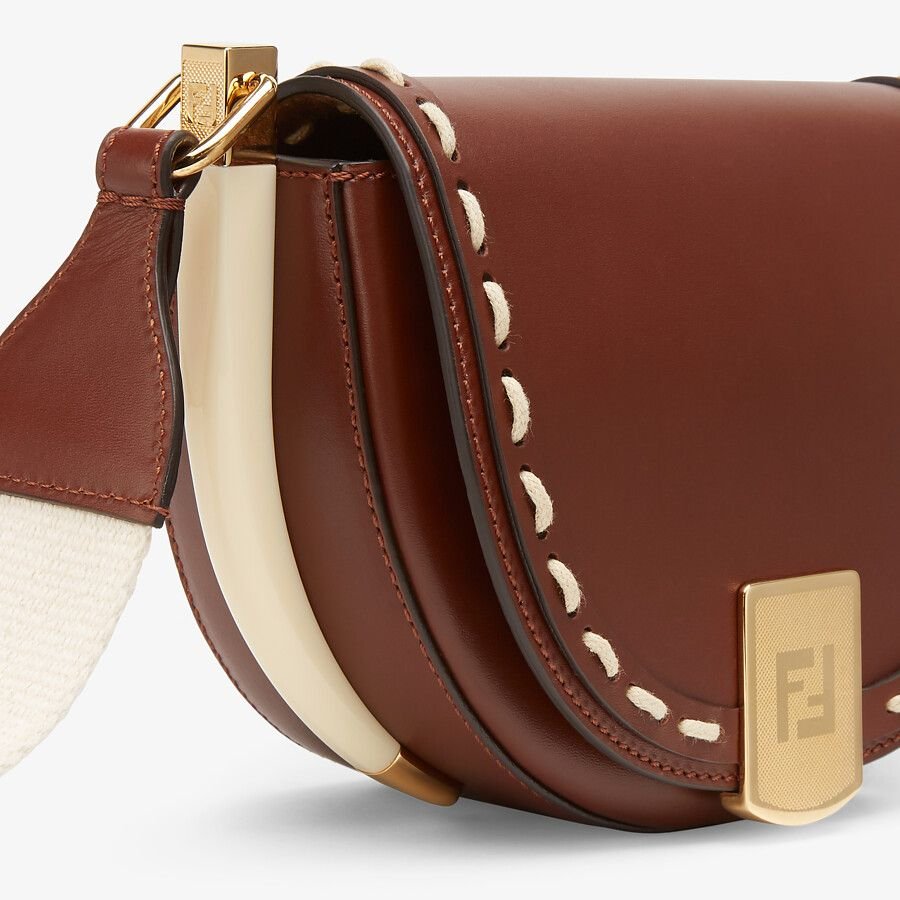 Fendi Brown Leather Bag - Image 5