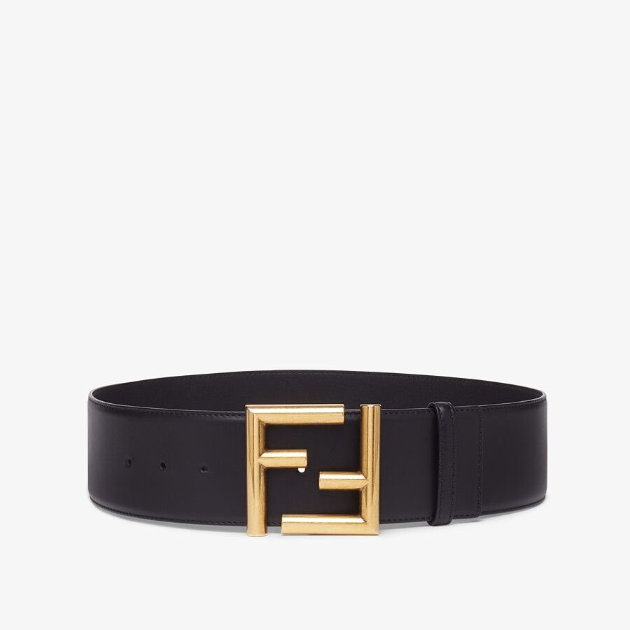 Fendi Black Leather Belt