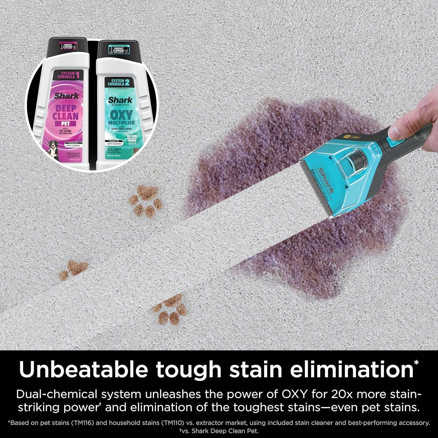 Shark CarpetXpert Carpet & Upholstery Cleaner with StainStriker, EX201 - Image 5