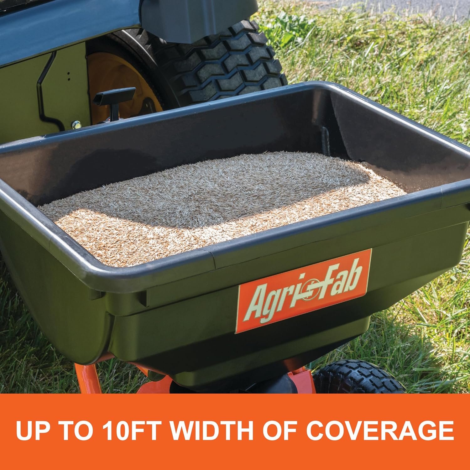 Agri-Fab 45-0543 Tow-Behind 100 lb Lawn & Garden Spiker Seeder Spreader - Image 2