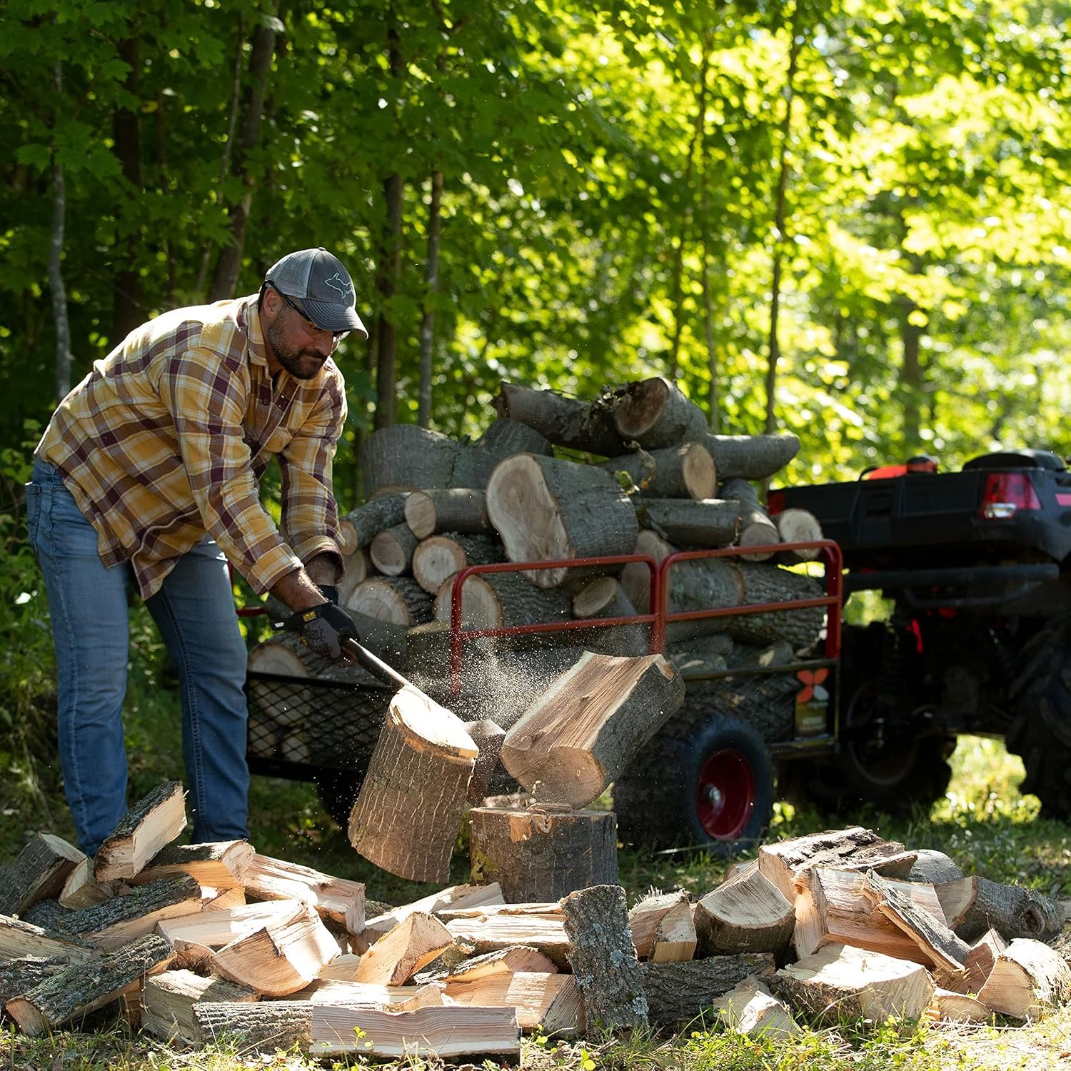 Yutrax Trail Warrior X4 1,250 lb Off-Road UTV/ATV Utility Trailer TX159 - Image 20