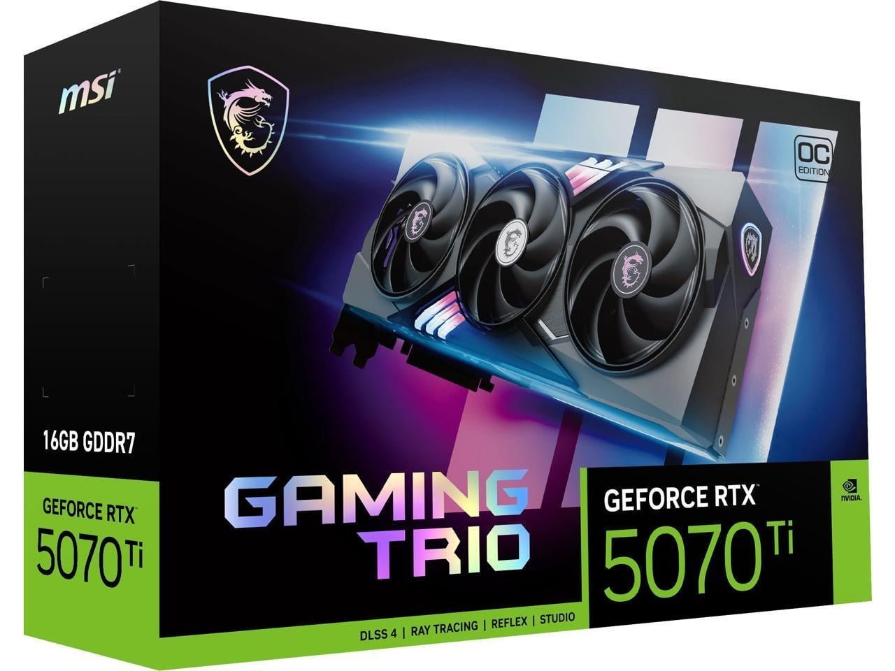 MSI Gaming GeForce RTX 5070 Ti 16GB GDDR7 PCI Express 5.0 Graphics Card RTX 5070 Ti 16G GAMING TRIO OC - Image 2