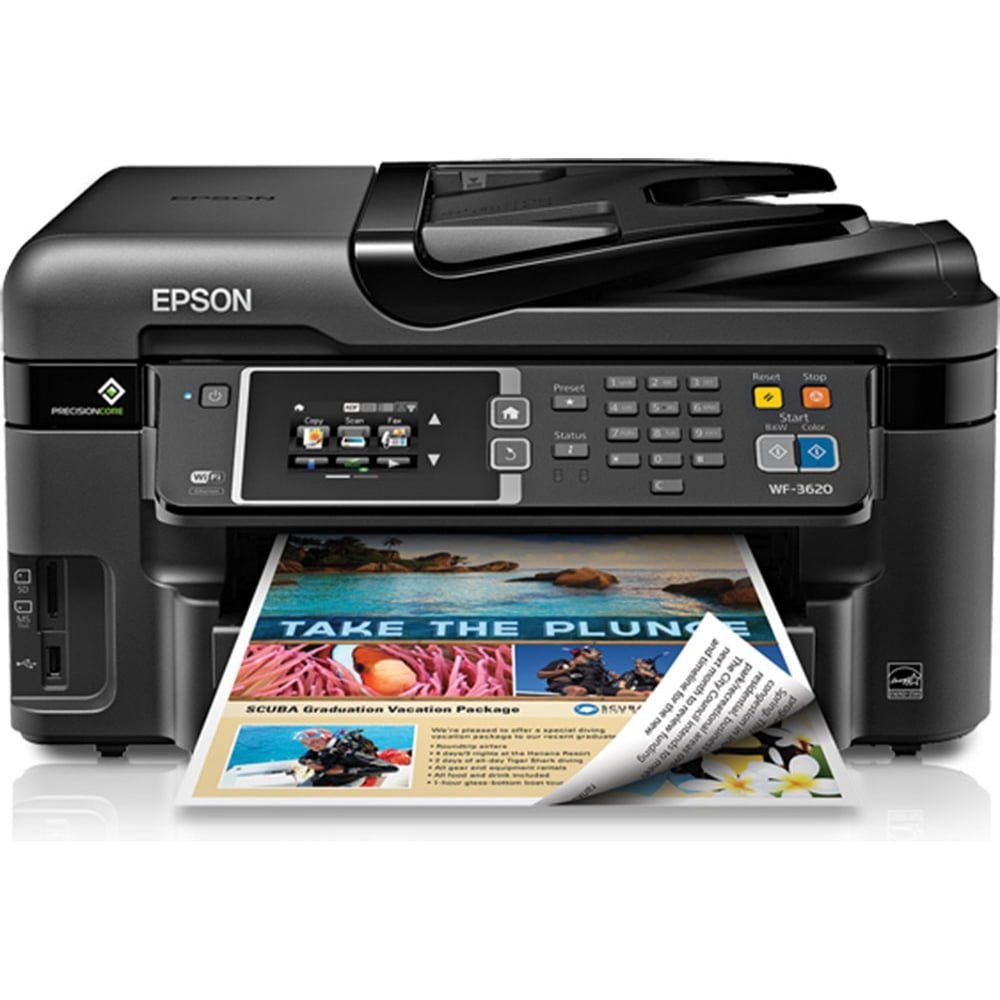Epson Workforce WF-3620 Color Inkjet All-in-One Printer - Image 4