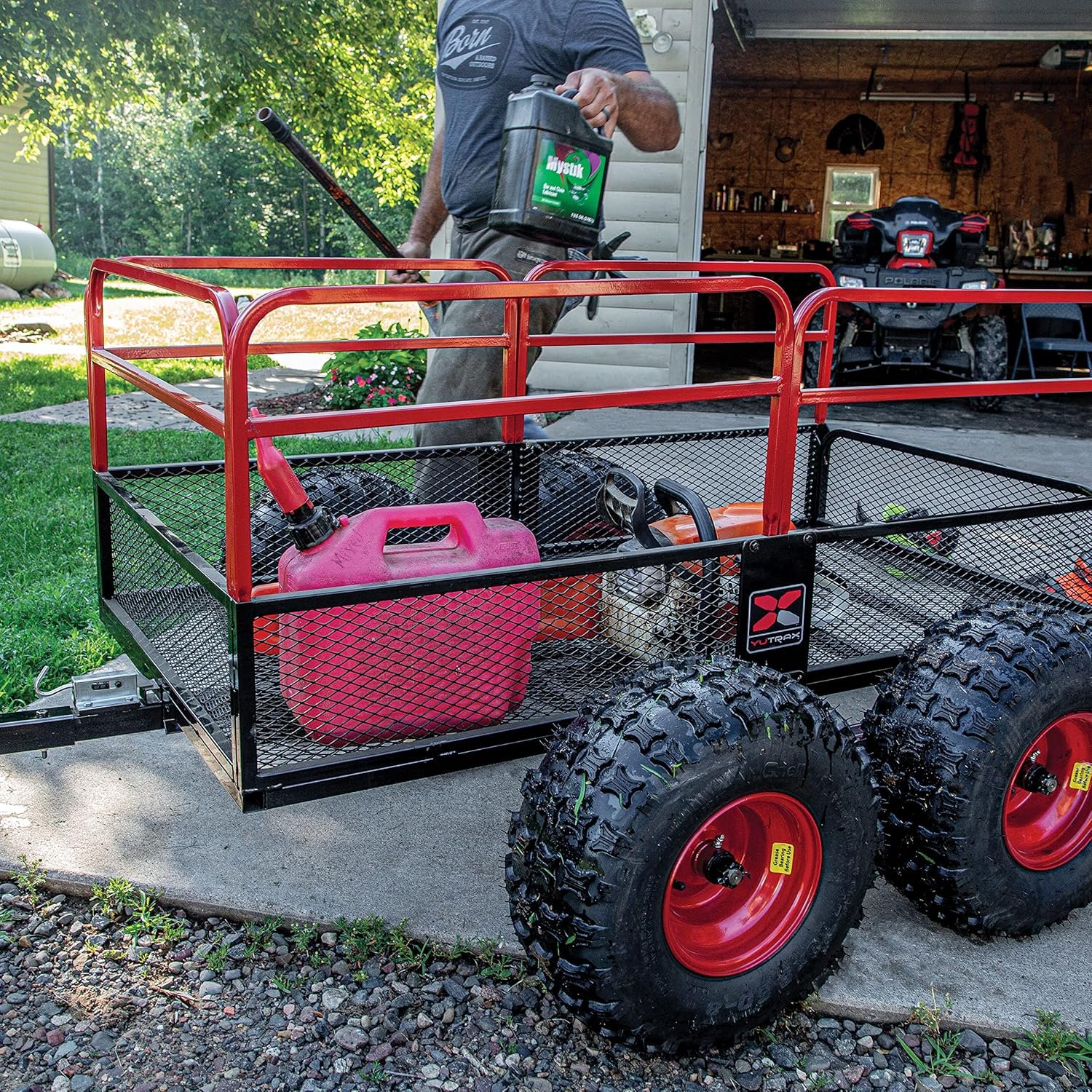 Yutrax Trail Warrior X4 1,250 lb Off-Road UTV/ATV Utility Trailer TX159 - Image 34