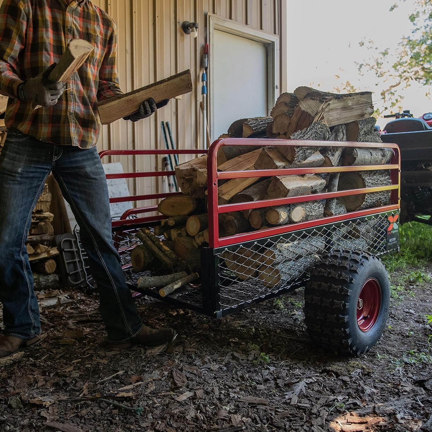 Yutrax Trail Warrior X4 1,250 lb Off-Road UTV/ATV Utility Trailer TX159 - Image 12