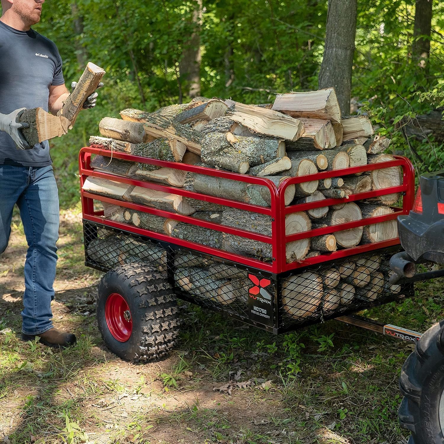 Yutrax Trail Warrior X4 1,250 lb Off-Road UTV/ATV Utility Trailer TX159 - Image 9