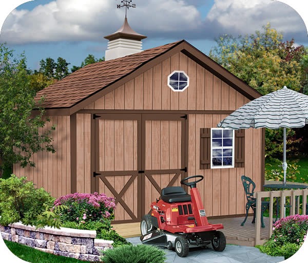 Brandon 12×12 Wood Storage Shed Kit – ALL Pre-Cut