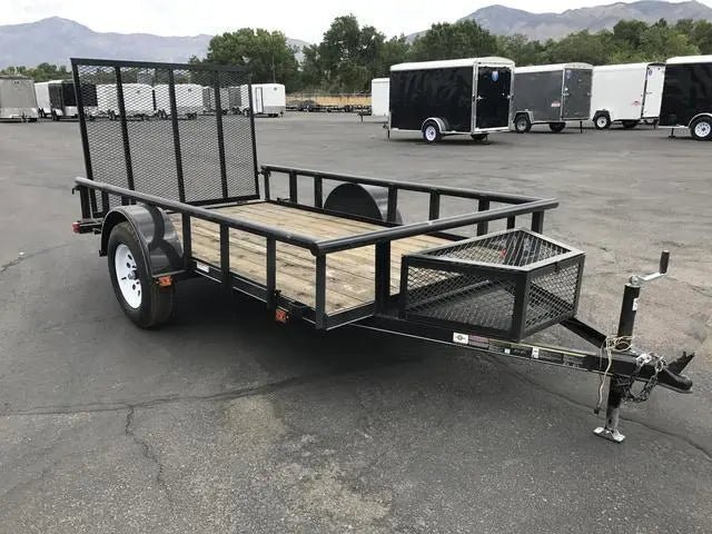5.5 X 10 Carry-On Utility Pipe Top w/ Mesh Tongue Box Trailer - Image 5