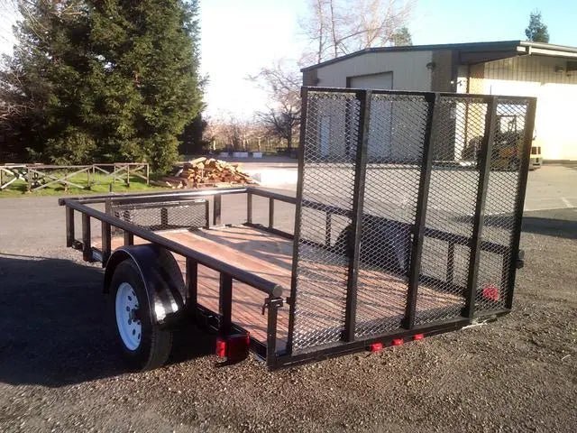 5.5 X 10 Carry-On Utility Pipe Top w/ Mesh Tongue Box Trailer - Image 2